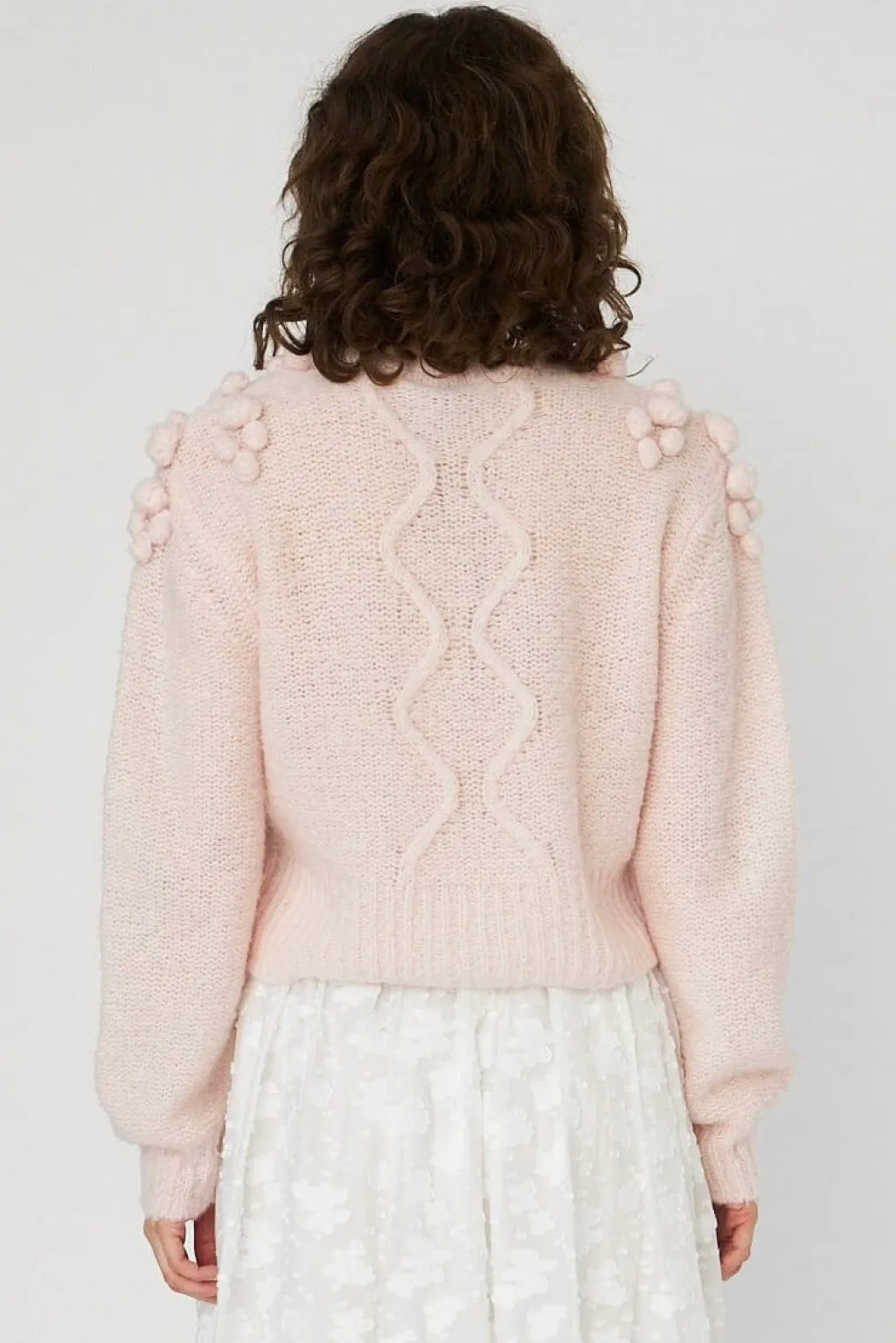 Sncable Knit With Bobblestw54-3294