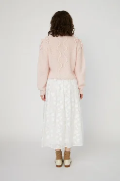 Sncable Knit With Bobblestw54-3294