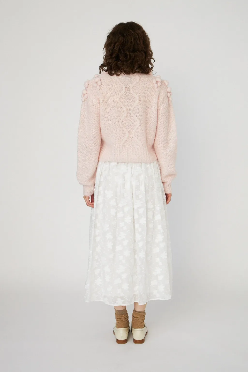 Sncable Knit With Bobblestw54-3294