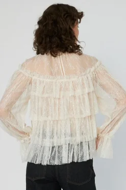 Snsheer Frill Lace Blousels54-2504