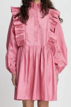 Snshort Dress With Frills