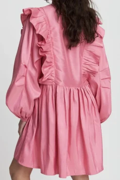 Snshort Dress With Frills