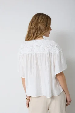 Tassycc Flower Ss Blouse 45072
