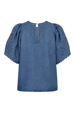 Tillycc Emb Ss Blouse 45057