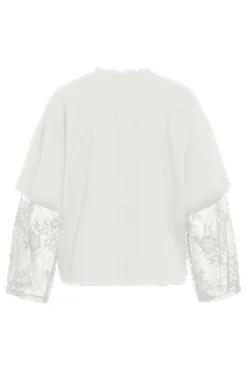 Viabia L/S Lace Sleeve T-Shirt