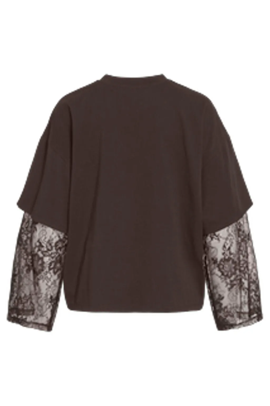 Viabia L/S Lace Sleeve T-Shirt