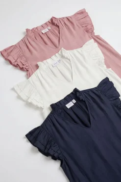 Vianu S/L V-Neck Top/Rn