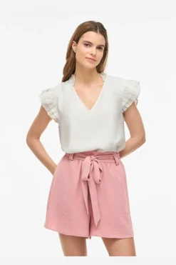 Vianu S/L V-Neck Top/Rn