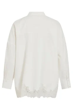 Viashley Ls Oversized Lace Shirt