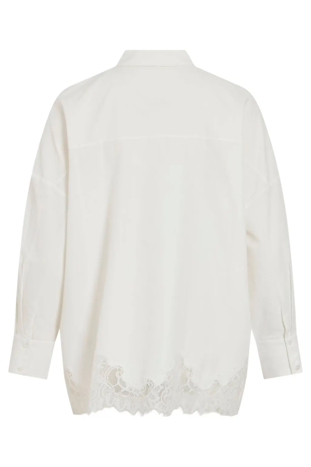 Viashley Ls Oversized Lace Shirt