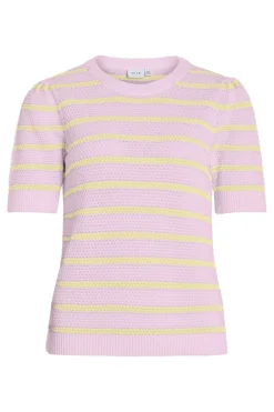 Vidalo O-Neck S/S Stripe Knit-Noos