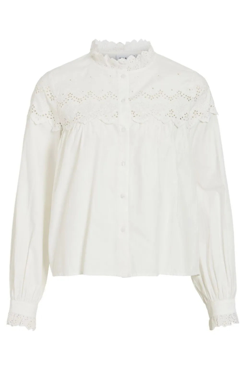 Vifima L/S Frill Shirt/Ls