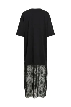 Vikata S/S Oversize Lace Dress /Ln