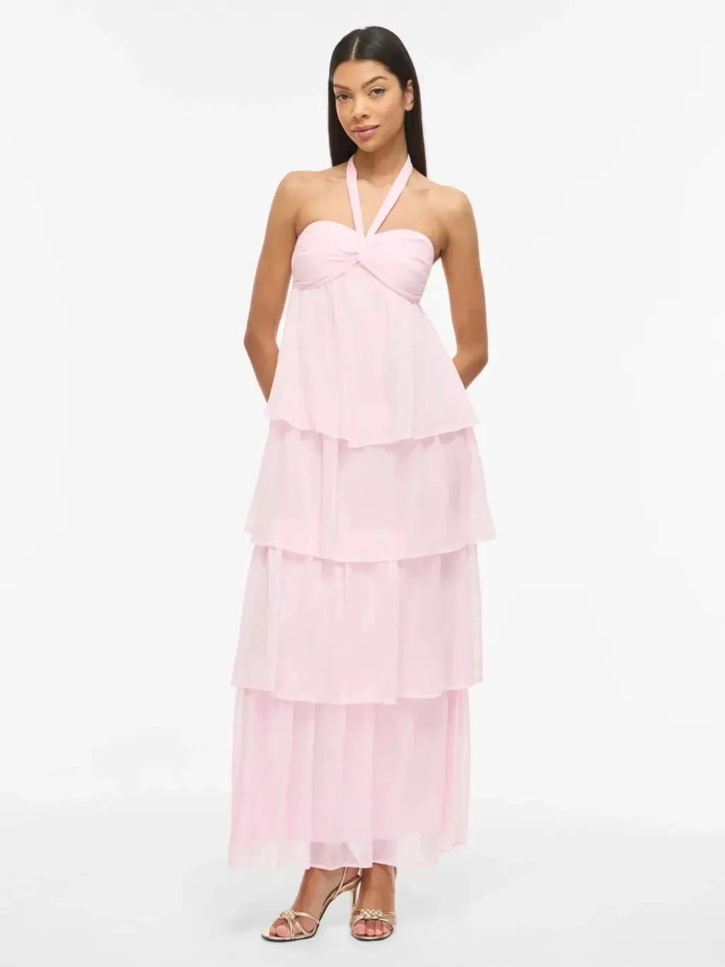 Vilea Halterneck Layered Dress/Dc/Ka
