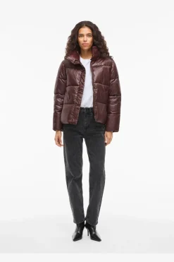 Vilidda L/S Shinny Puffer Short Jacket