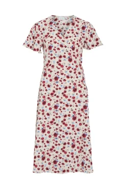 Vilovie S/S Wrap Midi Dress