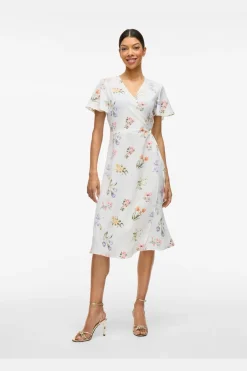 Vilovie S/S Wrap Midi Dress