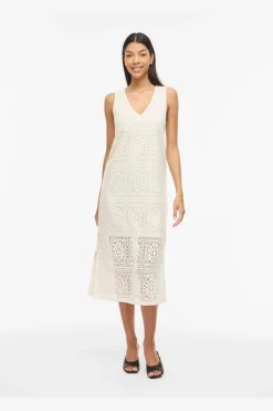 Vimerinda V-Neck S/L Midi Dress/Vol/Rs