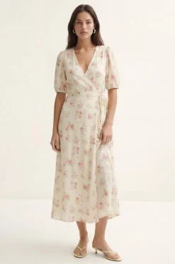 Vmbella 2/4 V-Neck Wrap 7/8 Dress