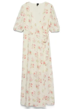 Vmbella 2/4 V-Neck Wrap 7/8 Dress