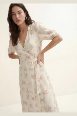 Vmbella 2/4 V-Neck Wrap 7/8 Dress