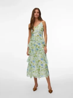 Vmsmilla Sl Long Frill Dress