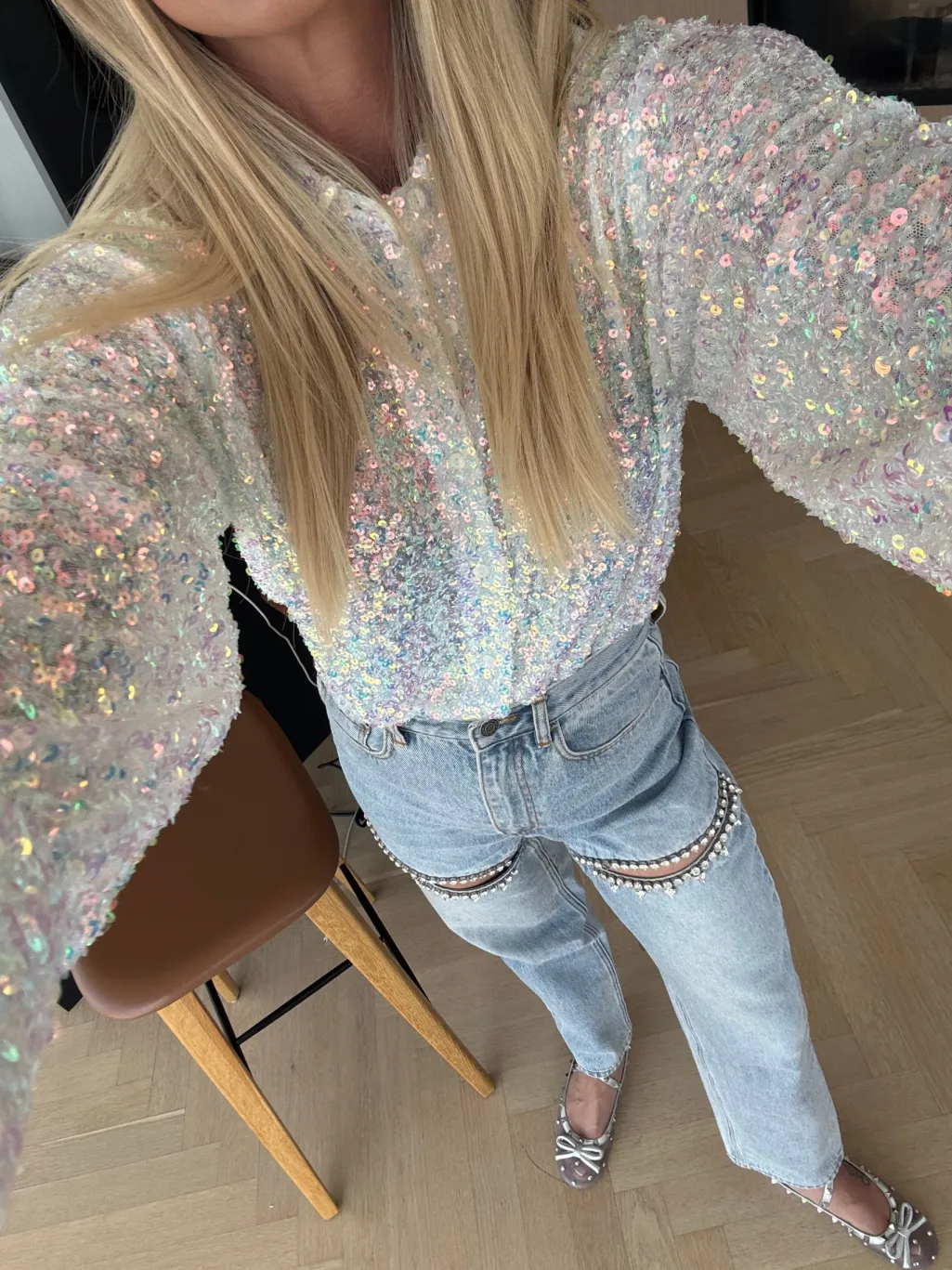 Vsclassy Sequins Shirt