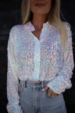 Vsclassy Sequins Shirt