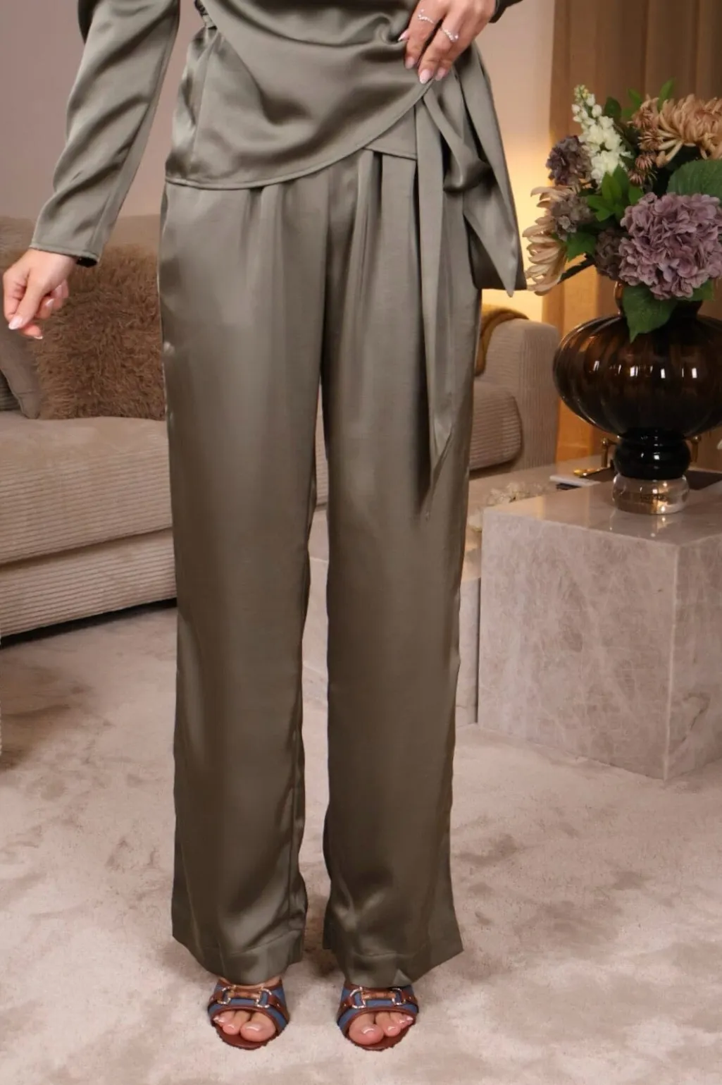 Vscomfy Pants Heavy Satin 167383
