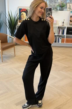 Vsgold Button Casual T-shirt