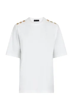 Vsgold Button Casual T-shirt