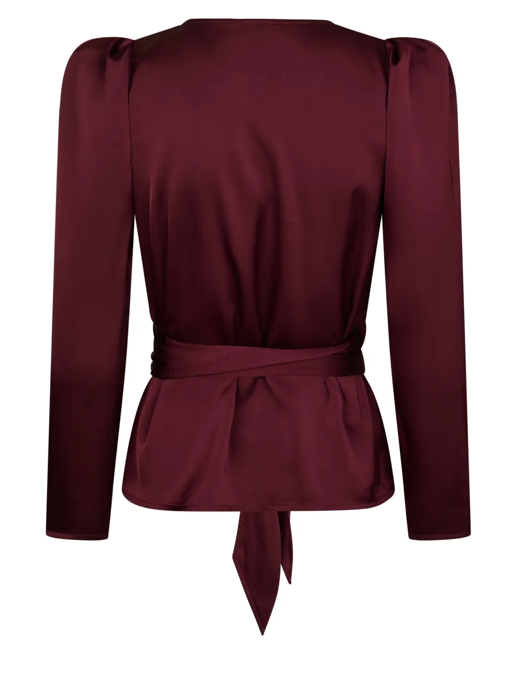 Vsjosie Solid Satin Blouse 167298