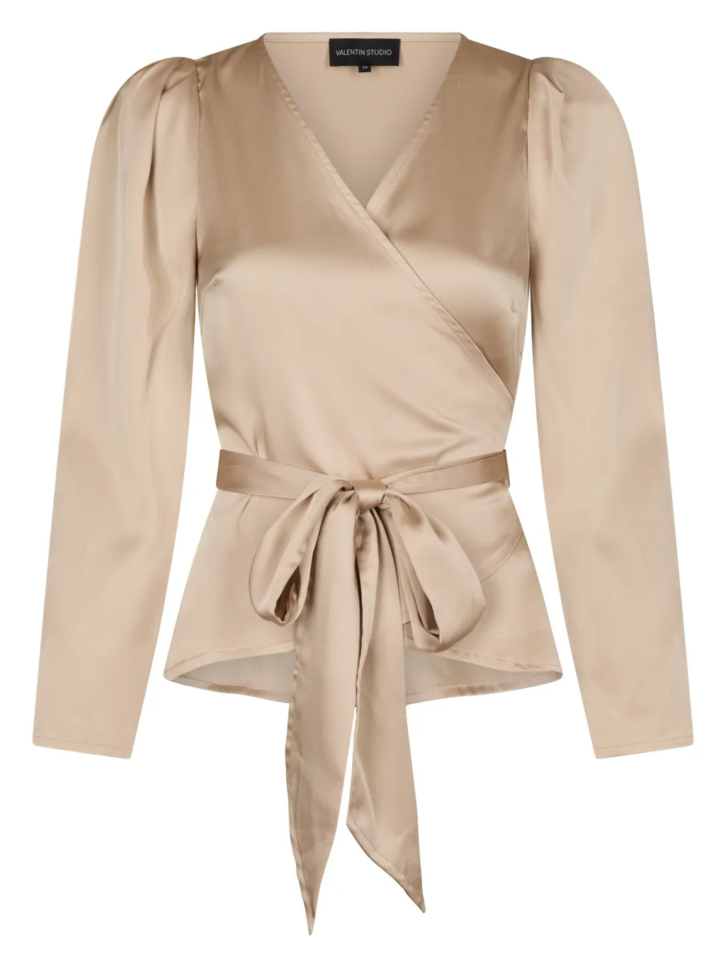 Vsjosie Solid Satin Blouse 167298