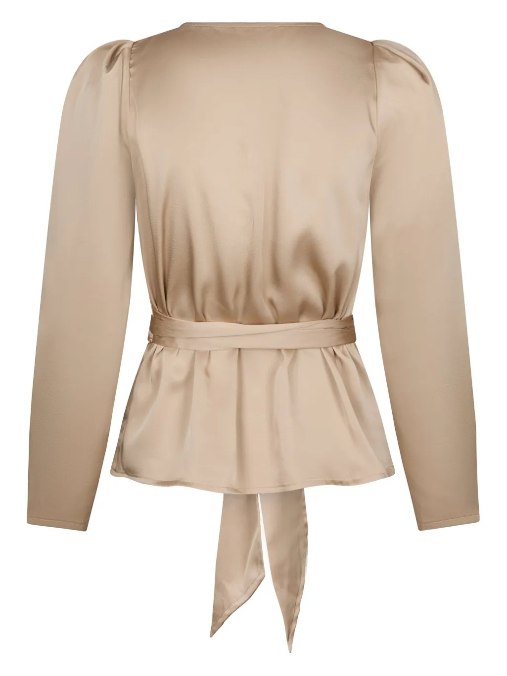 Vsjosie Solid Satin Blouse 167298