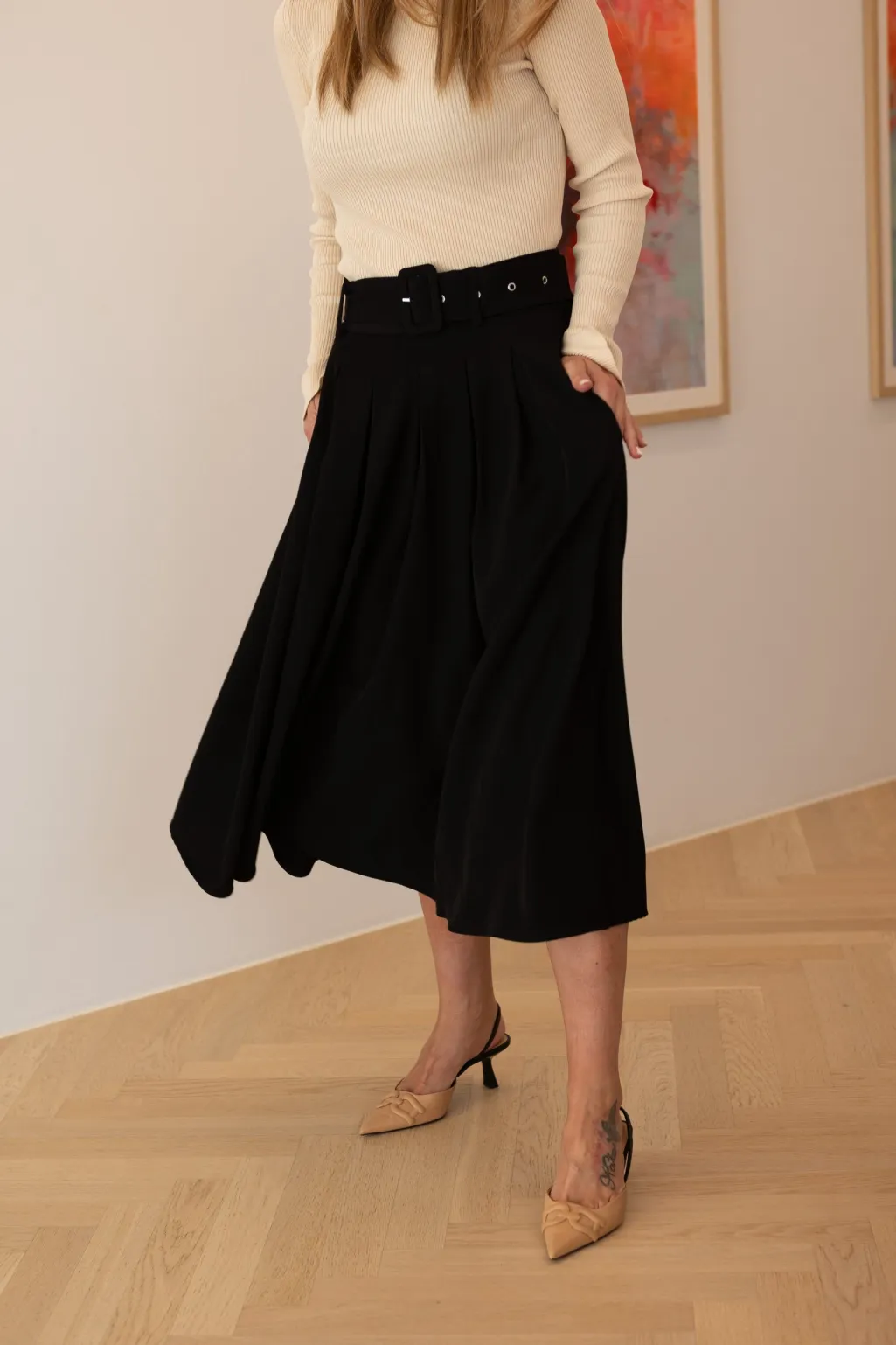 Vspleated Skirt