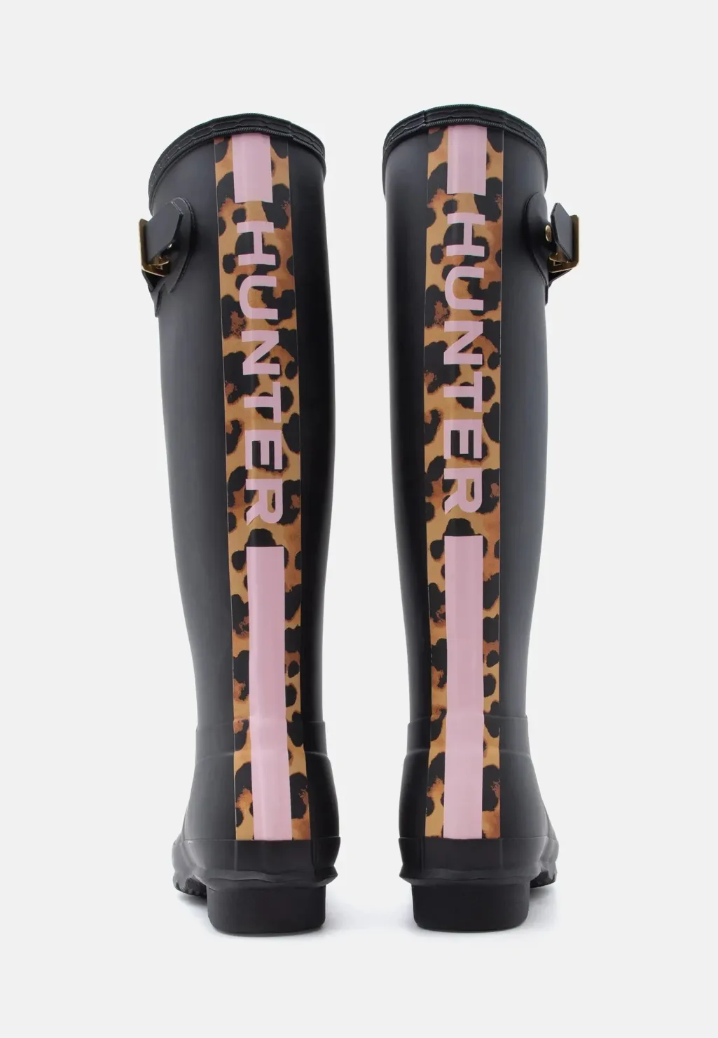 Womens Original Tall Leopard Backstrap Hfrw0004261blk