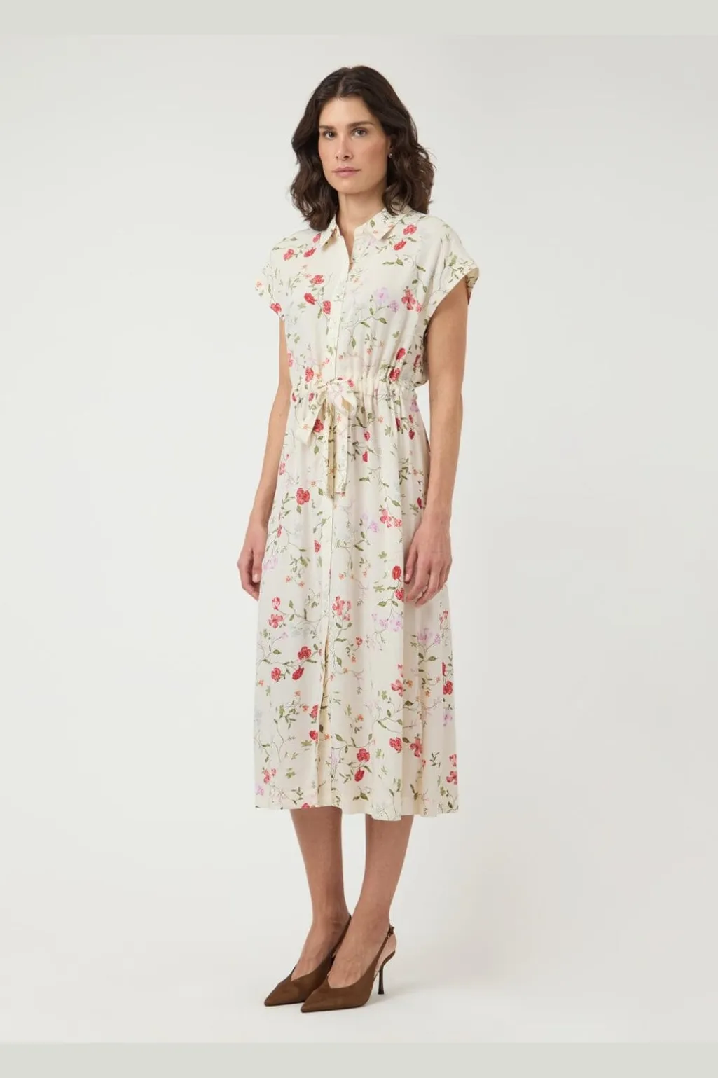 Yasasina Midi Belt Dress