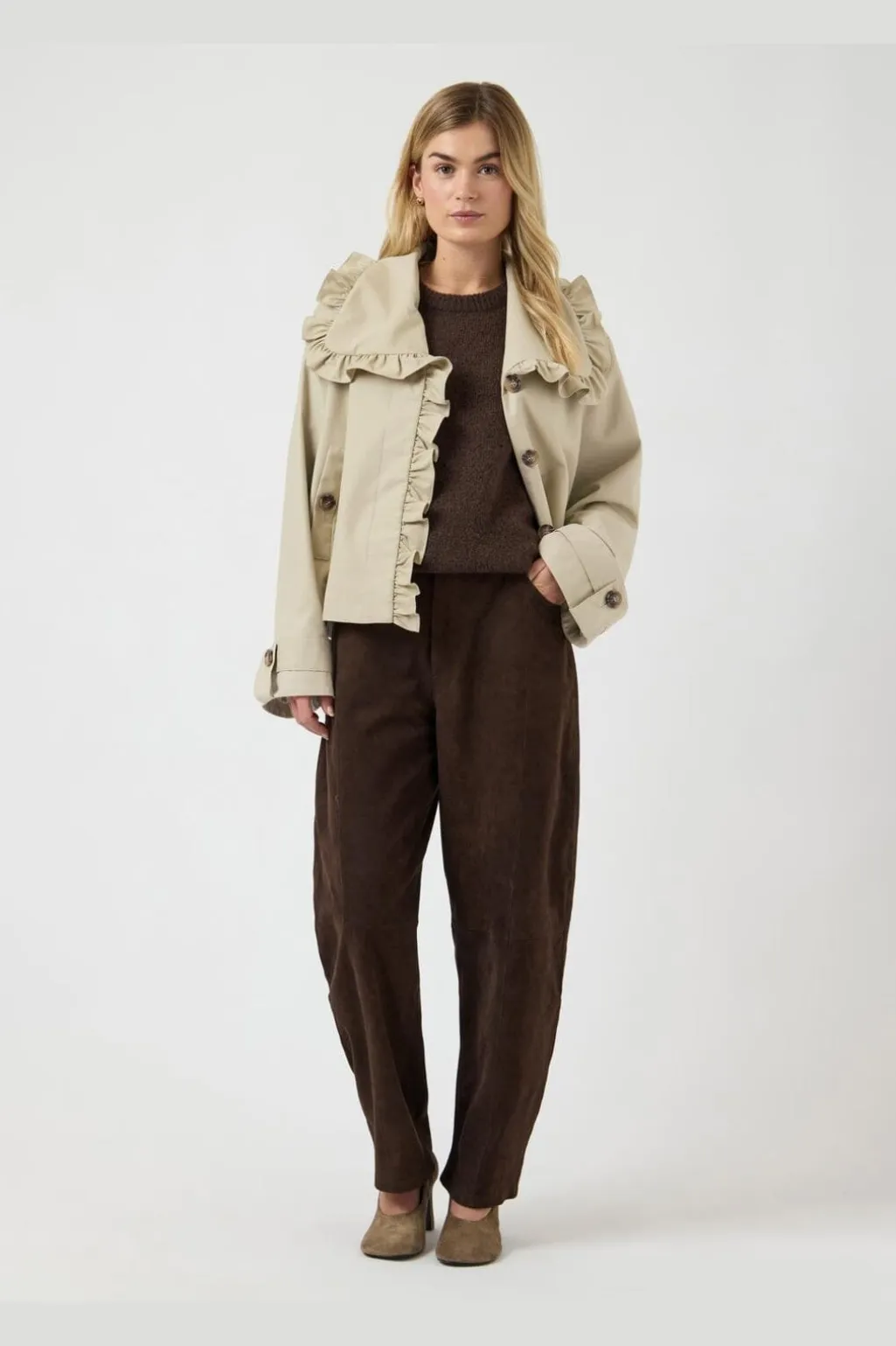 Yaselsana Ls Short Trenchcoat