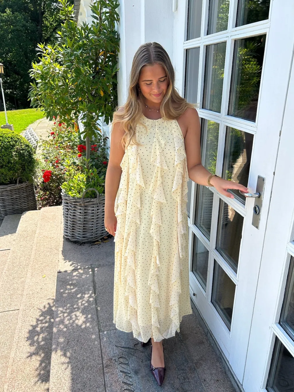 Yasfinillo Halterneck Long Dress