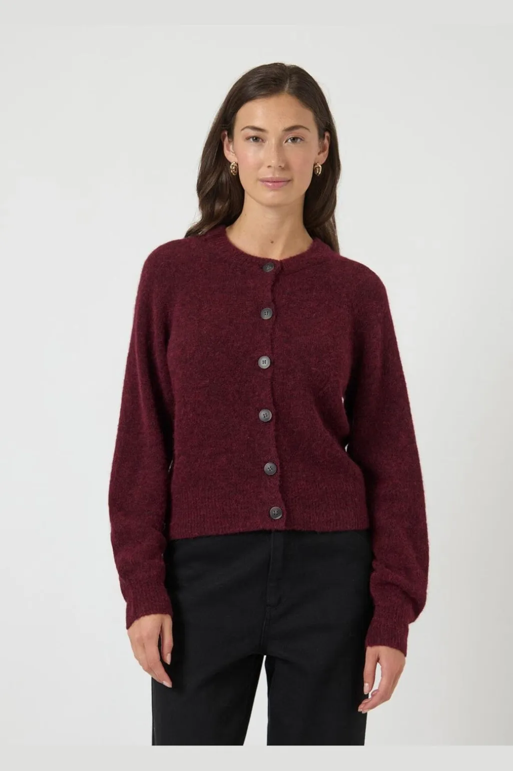 Yasjohi Ls Wool Blend Cardigan