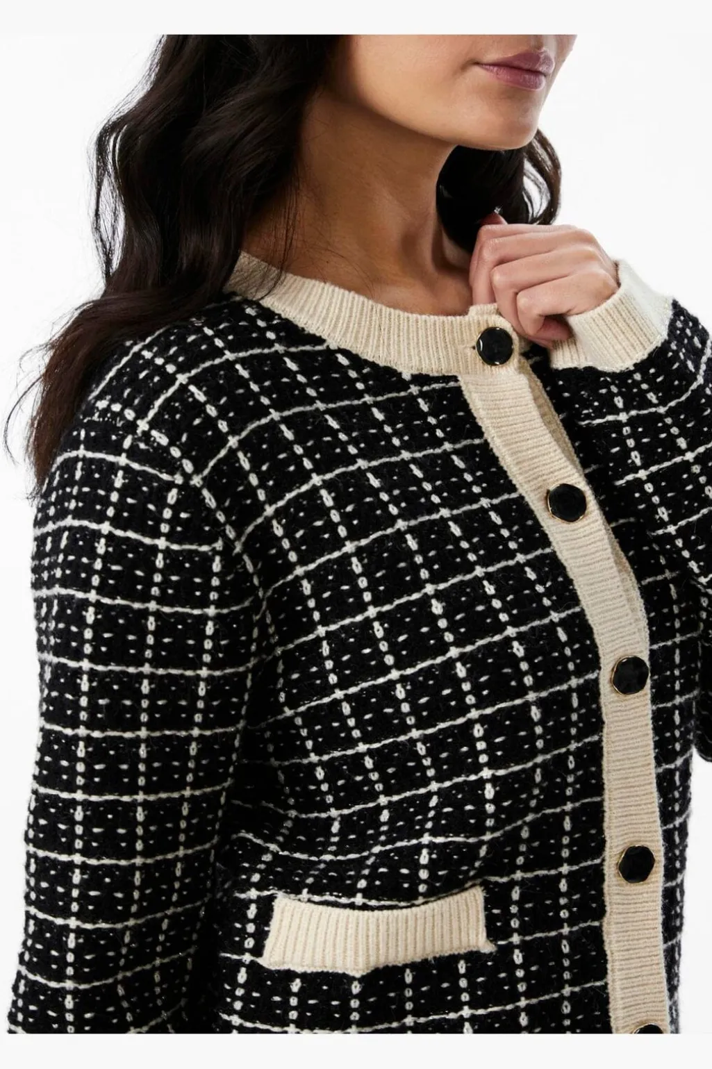 Yaslivia Ls Short Knit Cardigan