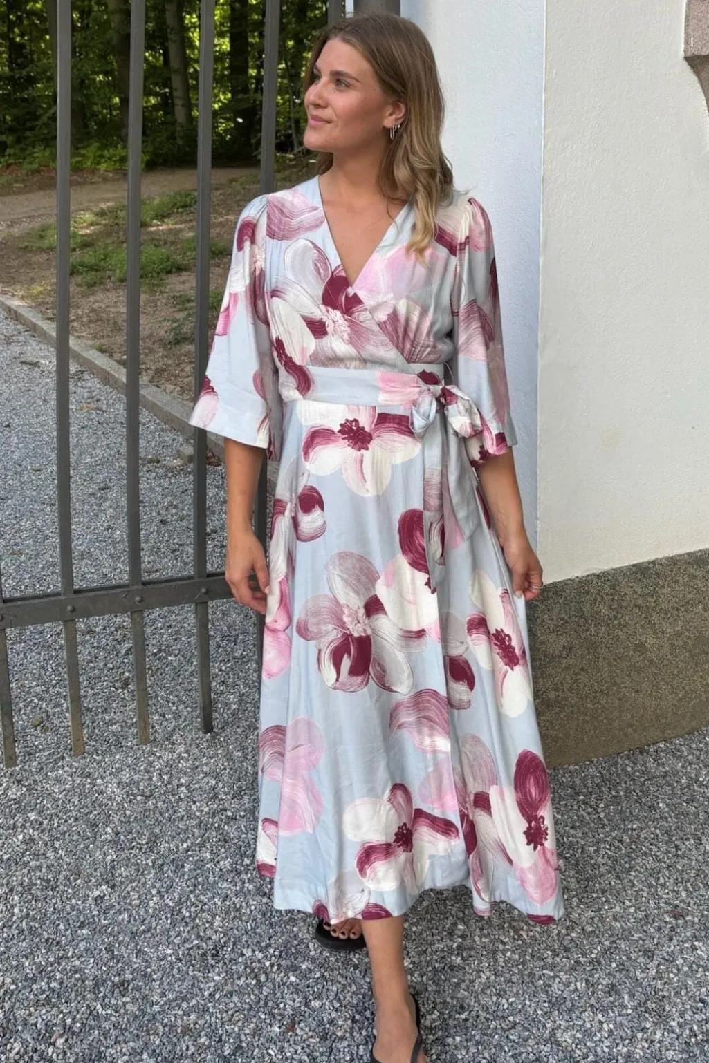Yasmarga 3/4 Wrap Long Dress