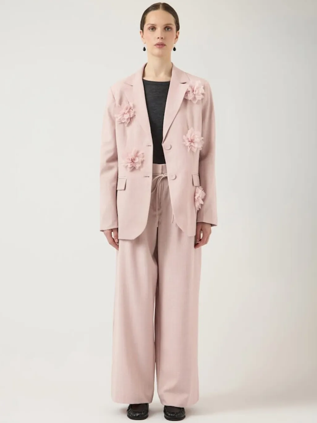 Yasmimi Ls Flower Blazer