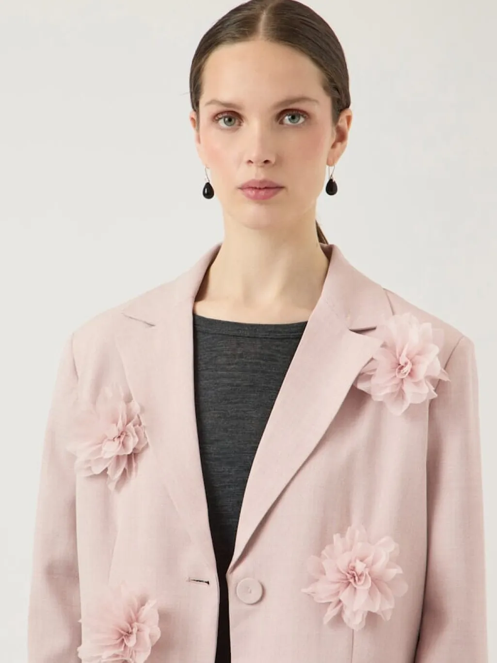 Yasmimi Ls Flower Blazer