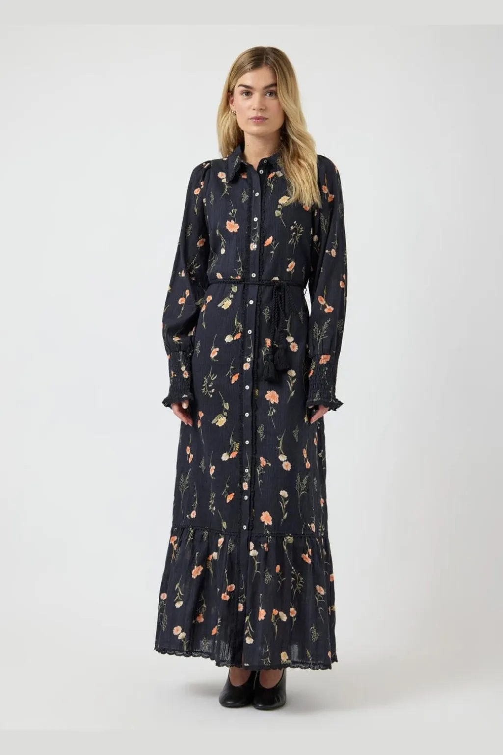Yassomelli Ls Long Shirt Dress