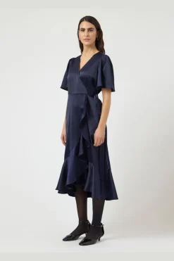 Yasthea 2/4 Midi Wrap Dress