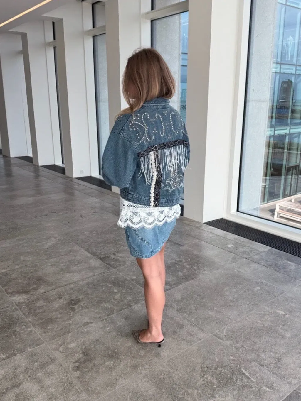 Yasvision Ls Denim Emb Jacket Fest