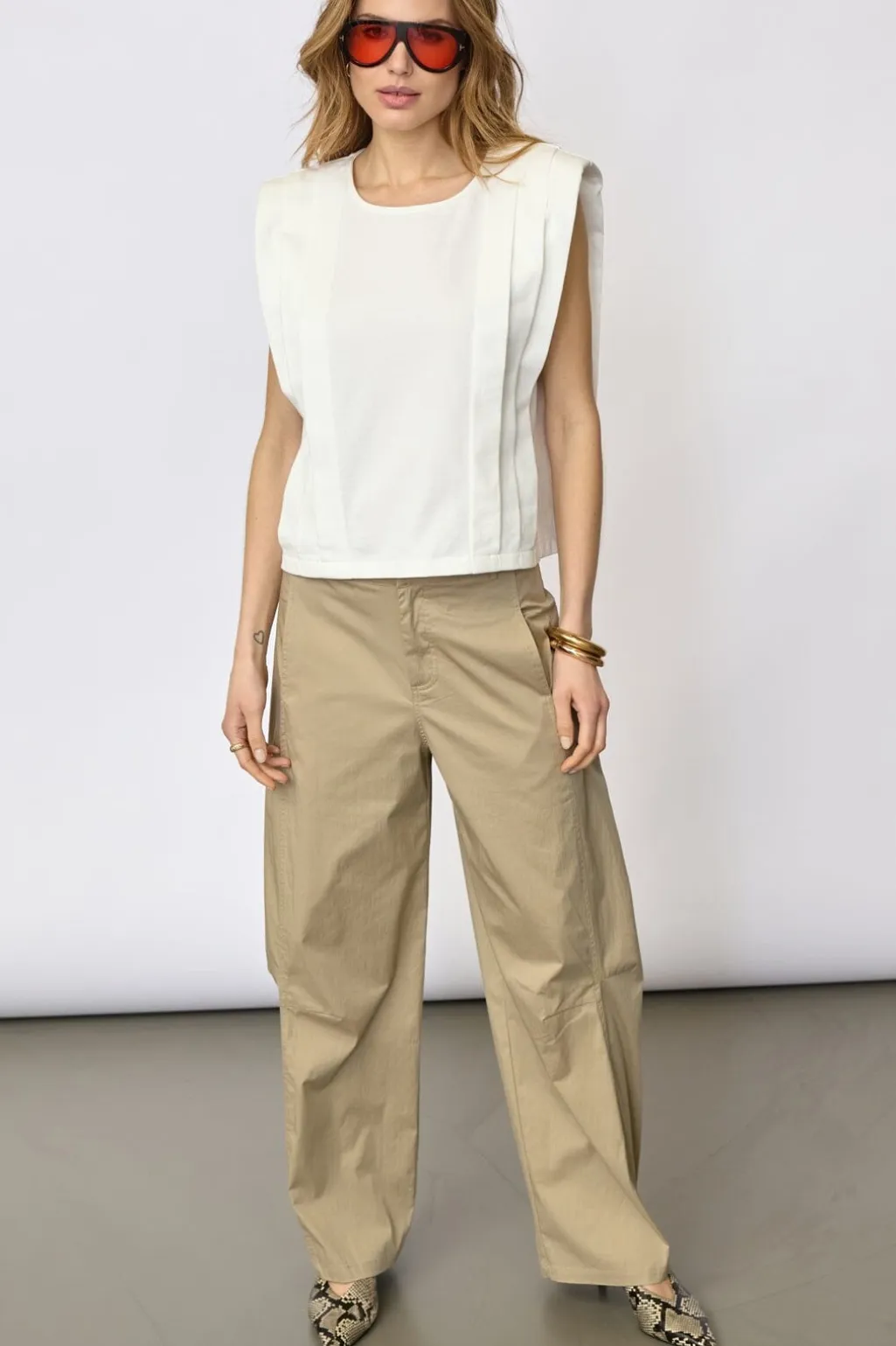 Zellicc Padded Pleat Top 45151
